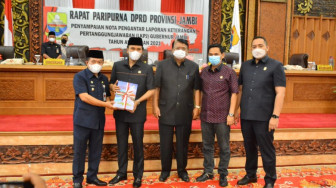 Paripurna Penyampaian LKPJ Gubernur Jambi Tahun 2021